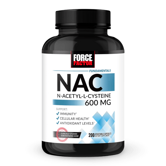 Force Factor NAC 600 mg (N - Acetilcisteína), 200 cápsulas. Envío todo Costa Rica - CR Suplementos Costa Rica