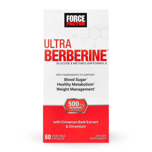 Force Factor, Ultra Berberina, Fórmula para favorecer la glucosa y el metabolismo, 500 mg, 60 cápsulas vegetales (250 mg por cápsula). Envío a todo Costa Rica - CR Suplementos Costa Rica
