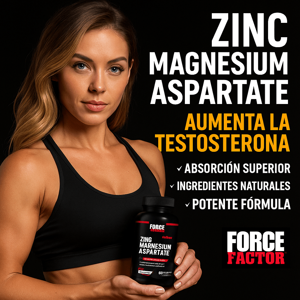 Force Factor ZMA 60 tabletas. Suplemento para la producción de testosterona - CR Suplementos Costa Rica