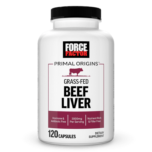 Hígado de Res Grass - Fed 3000 mg – Force Factor Primal Origins (120 Cápsulas). Envío a todo el país 🇨🇷 - CR Suplementos Costa Rica