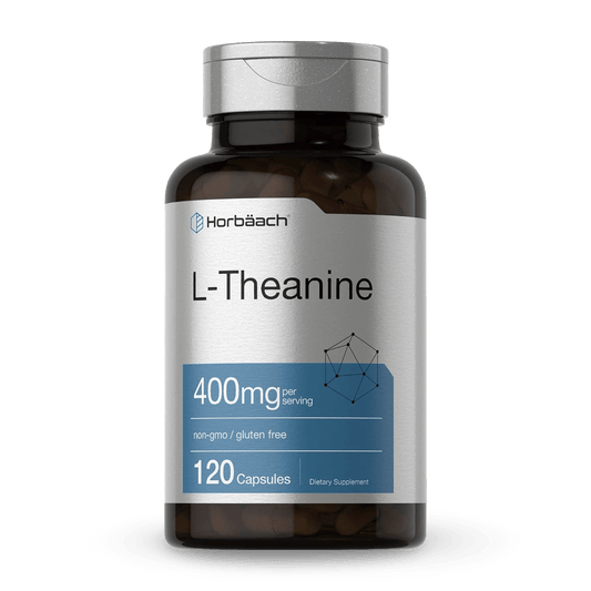 L - Theanine 400 mg – Horbäach 120 cápsulas. Envío a todo el país 🇨🇷 - CR Suplementos Costa Rica