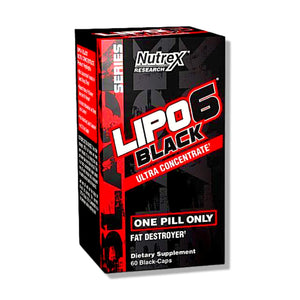 Lipo 6 Black Ultra 60 cápsulas. Termogénico acelerador del metabolismo y control de apetito. - CR Suplementos Costa Rica