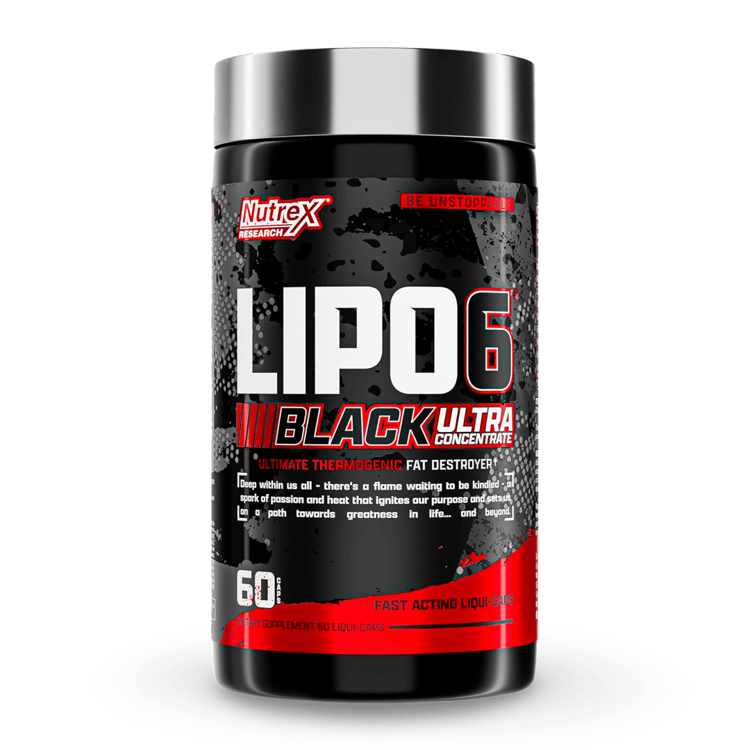 Lipo 6 Black Ultra 60 cápsulas. Termogénico acelerador del metabolismo y control de apetito. - CR Suplementos Costa Rica