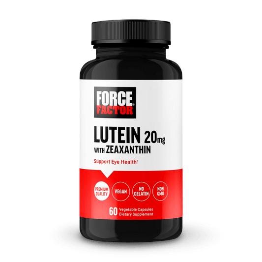 Luteína 20mg con Zeaxantina 60 cápsulas vegetarianas – Suplemento para la Salud Visual | Force Factor - CR Suplementos Costa Rica