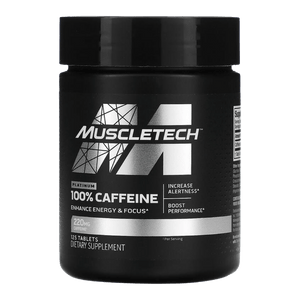 Muscletech Cafeína 125 tabletas 220mg. Suplemento Energizante Natural. Envío todo Costa Rica - CR Suplementos Costa Rica