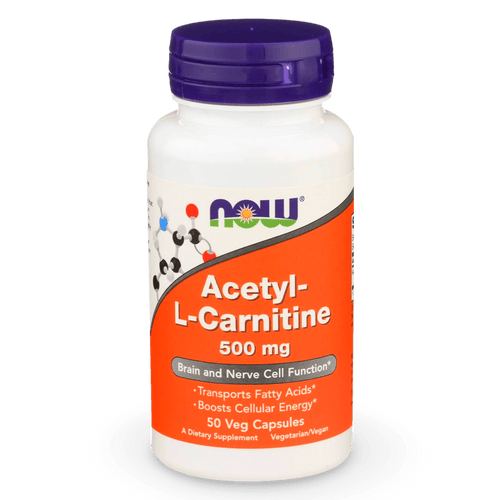 Now Foods Acetil - L - Carnitina 500 mg, 50 caps. Envío a todo Costa Rica - CR Suplementos Costa Rica