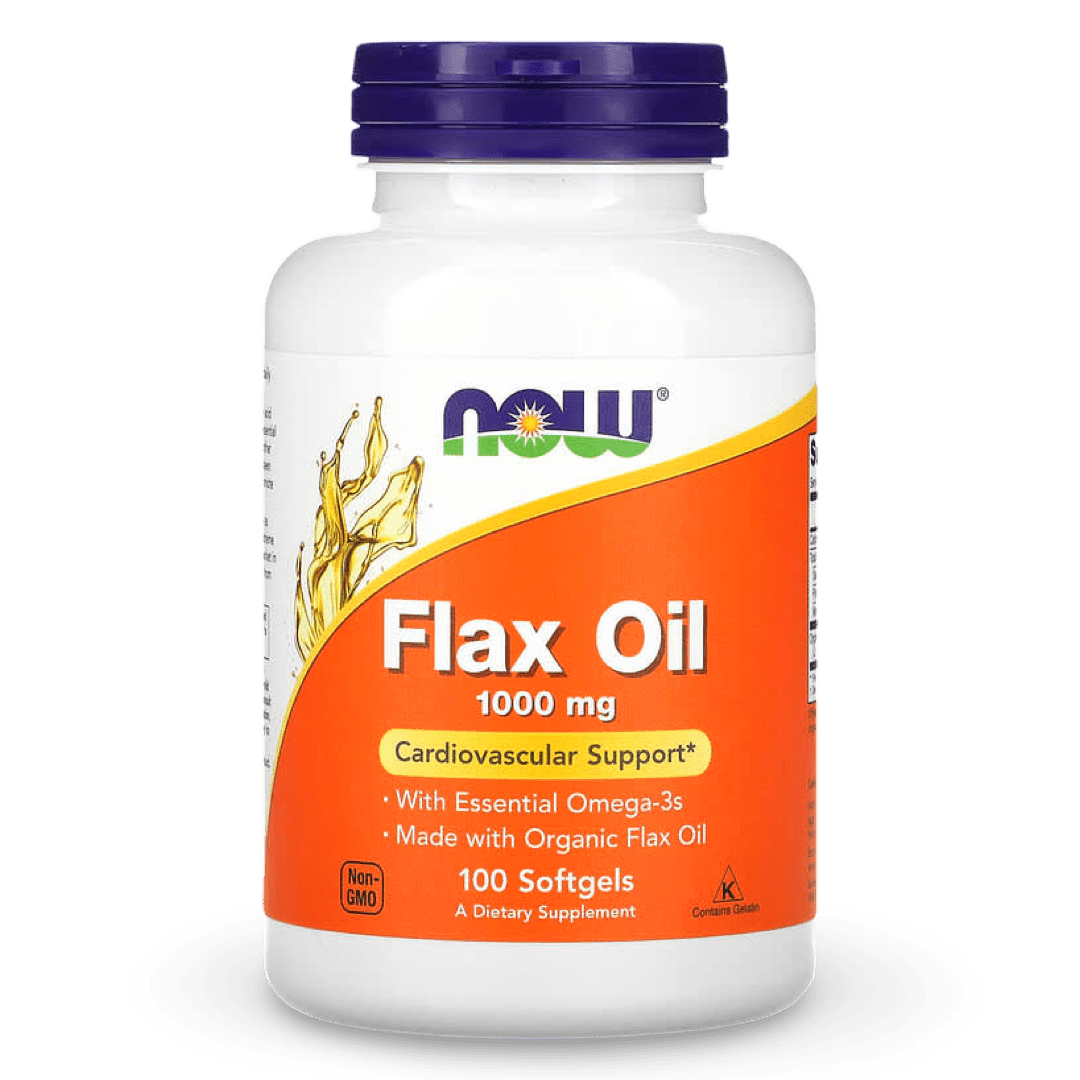 Now Foods Flax Oil (aceite de linaza) 1000 mg, 100 caps. Envío a todo Costa Rica - CR Suplementos Costa Rica