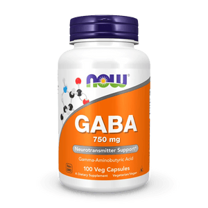 NOW Foods GABA (ácido gamma - aminobutírico) 750 mg, soporte para neurotransmisores, 100 cápsulas - CR Suplementos Costa Rica