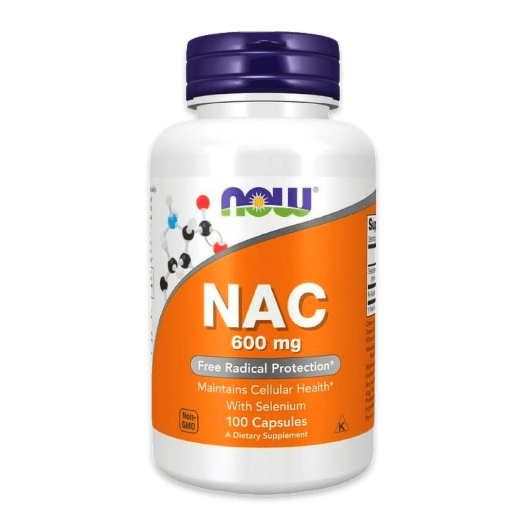 Now Foods NAC 600 mg (N - Acetilcisteína) con Selenio, 100 cápsulas. Envío todo Costa Rica - CR Suplementos Costa Rica