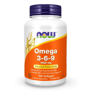 Now Foods Omega 3 - 6 - 9 Acidos Grasos Esenciales 1000 mg, 100 cápsulas. Envío todo Costa Rica - CR Suplementos Costa Rica