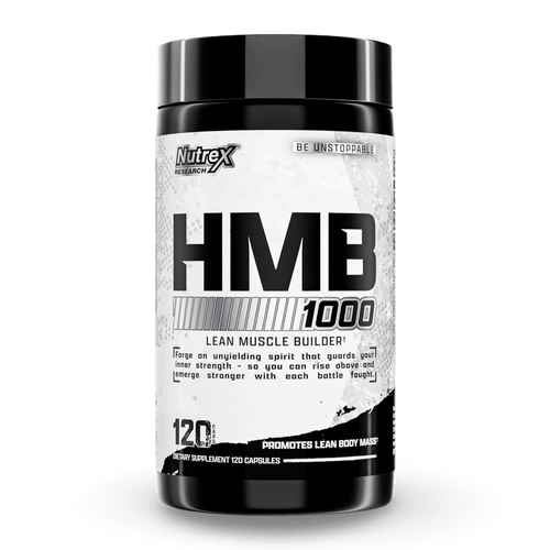 Nutrex HMB 1000 MG | Apoya la recuperación muscular, reduce el daño muscular, aumenta la fuerza, previene la pérdida muscular | 120 cápsulas - CR Suplementos Costa Rica