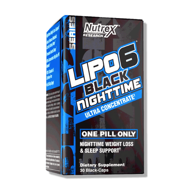 Nutrex Lipo - 6 Black Nighttime UC 30 caps. Envío todo Costa Rica - CR Suplementos Costa Rica