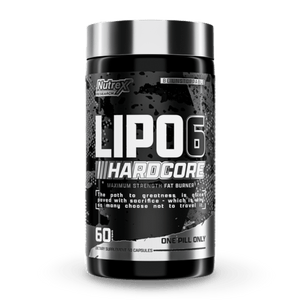 Nutrex Research Lipo - 6 Hardcore Suplemento de pérdida de peso, supresor del apetito, píldoras dietéticas, cápsulas quemagrasa, 60 unidades - CR Suplementos Costa Rica