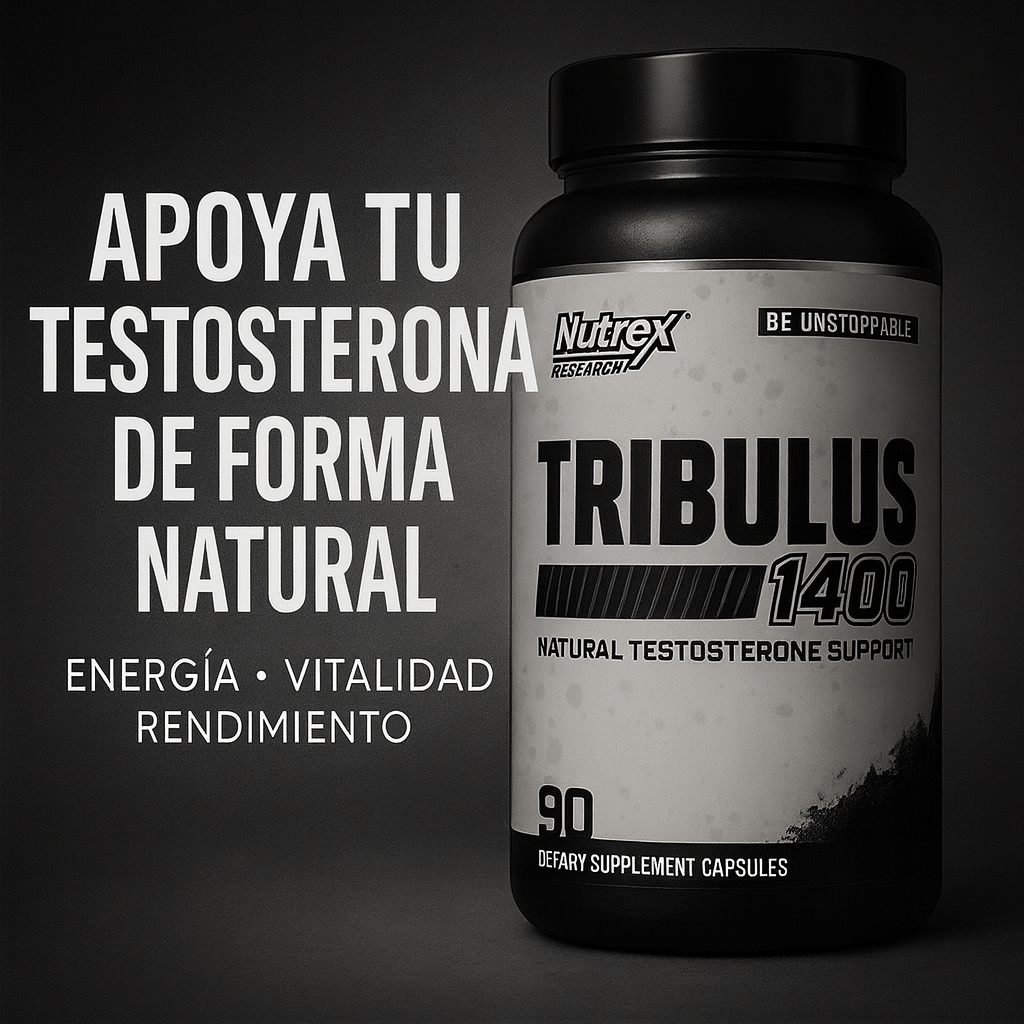 Nutrex Tribulus 1400 mg – Vitalidad Masculina Natural (90 cápsulas). Envío a todo el país 🇨🇷 - CR Suplementos Costa Rica