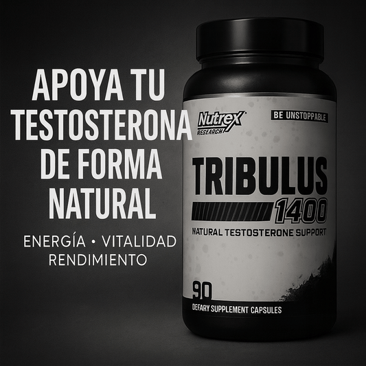 Nutrex Tribulus 1400 mg – Vitalidad Masculina Natural (90 cápsulas). Envío a todo el país 🇨🇷 - CR Suplementos Costa Rica
