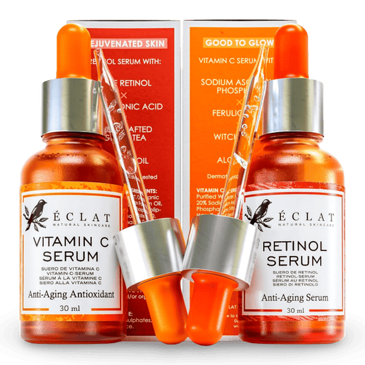 PAQUETE de 2 serum faciales para el cuidado de la piel: Retinol, Vitamina C. Envío todo Costa Rica - CR Suplementos Costa Rica