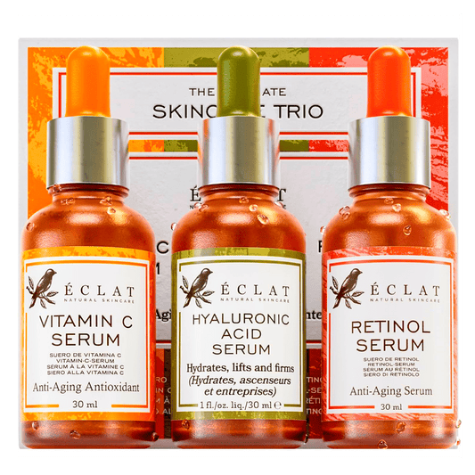 PAQUETE de 3 serum faciales para el cuidado de la piel: Retinol, Vitamina C, Acido Hialurónico. Envío todo Costa Rica - CR Suplementos Costa Rica