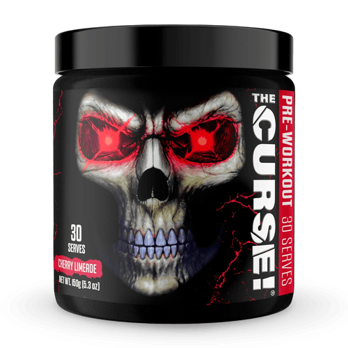 Pre entreno JNX Sports The Curse 30 servidas. Energía intensa y concentración, ganancias de fuerza instantáneas, flujo sanguíneo mejorado - refuerzo de óxido nítrico con creatina y cafeína - CR Suplementos Costa Rica