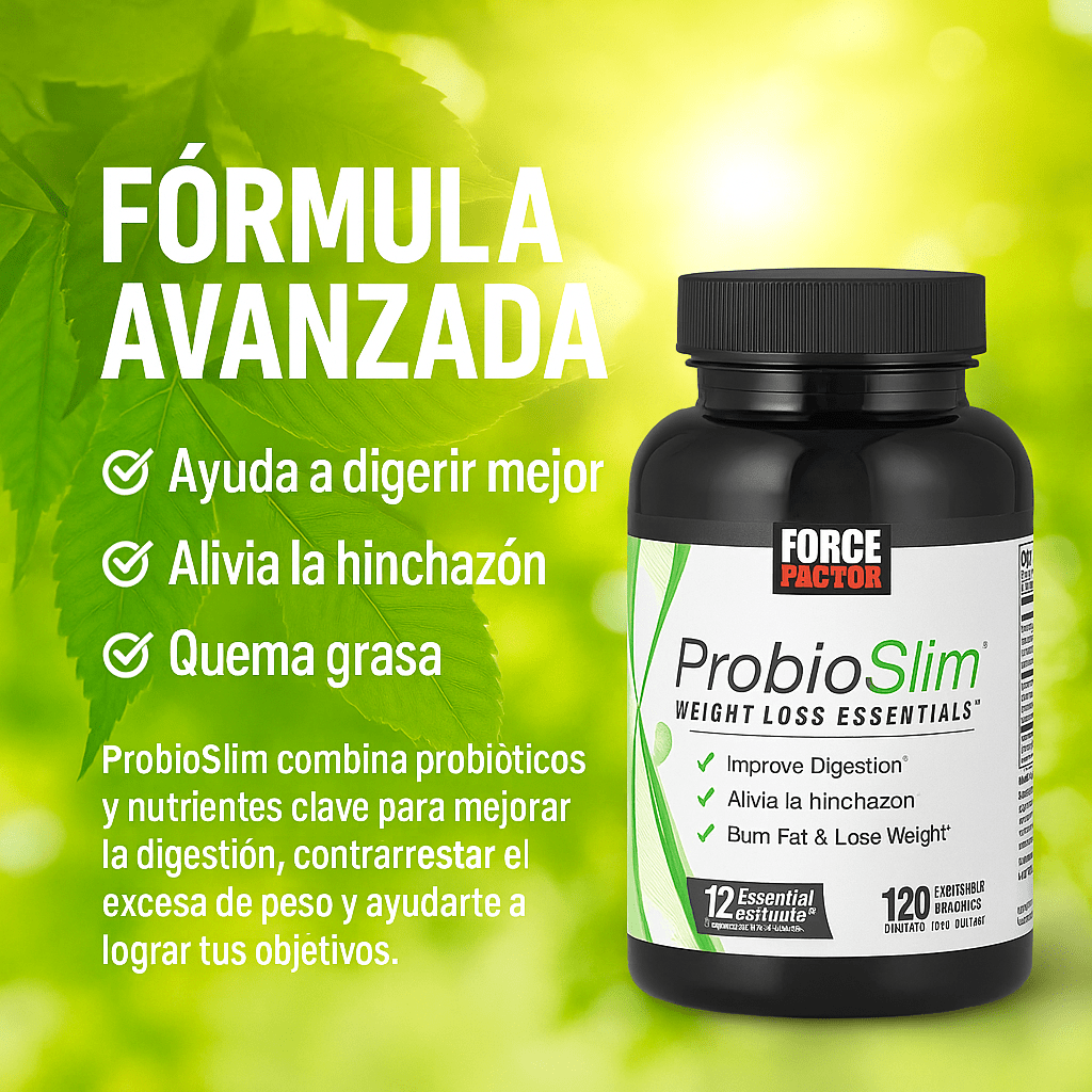 ProbioSlim Weight Loss Essentials Probióticos Control de Peso – Force Factor (120 cápsulas) - CR Suplementos Costa Rica